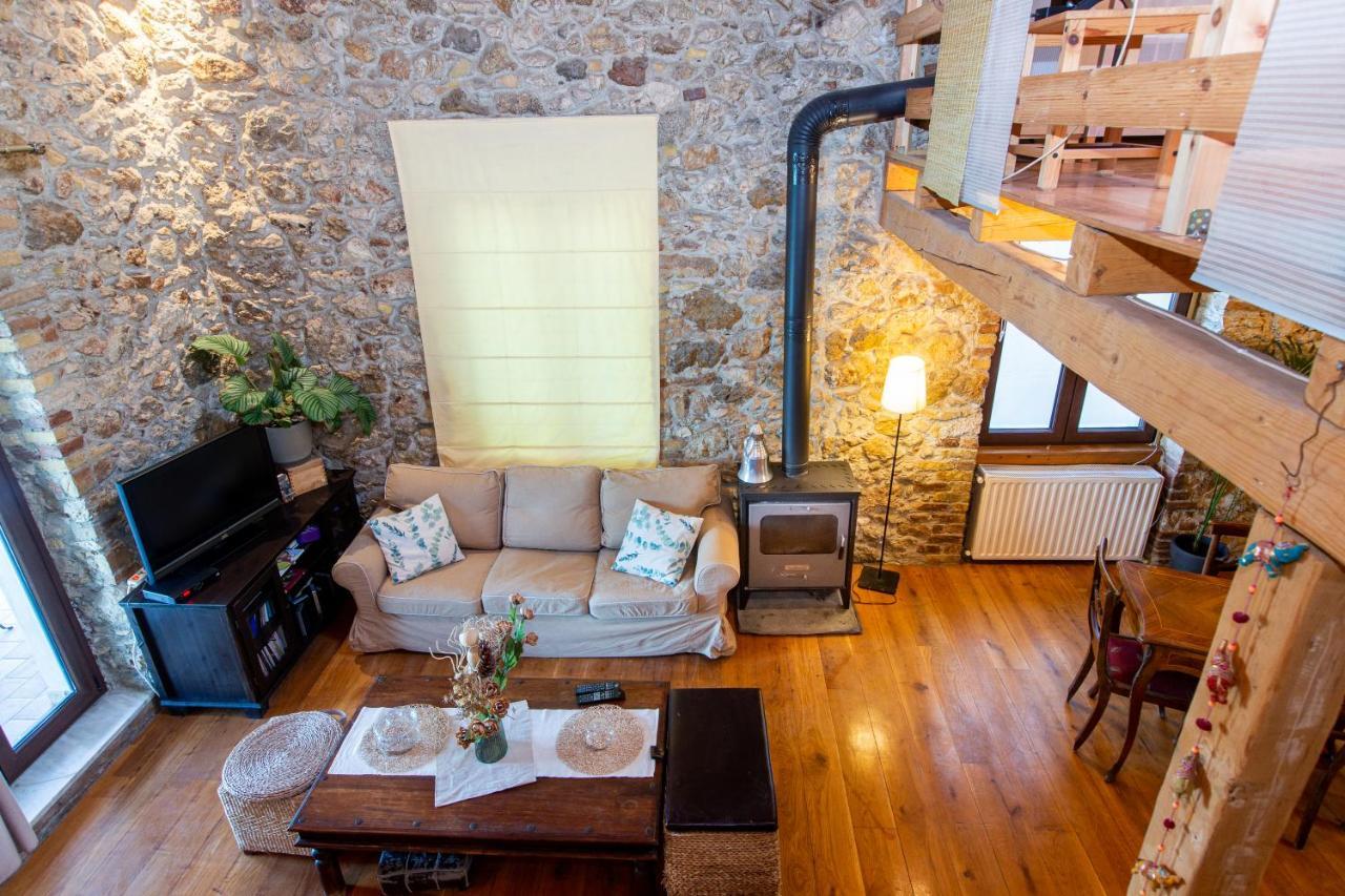 Seaview Stone Apartment In Ipsos Beach Zewnętrze zdjęcie
